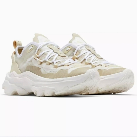 Sorel kinetic breakthru tech lace sneaker chalk white 7.5 NWOB - Picture 1 of 9